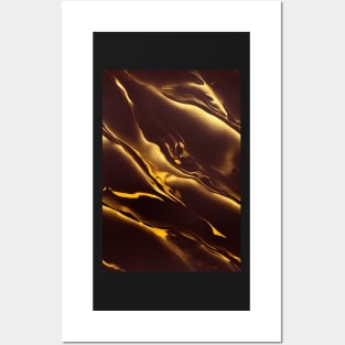 Gild Marble Gold Stone Pattern Texture #2 Posters and Art